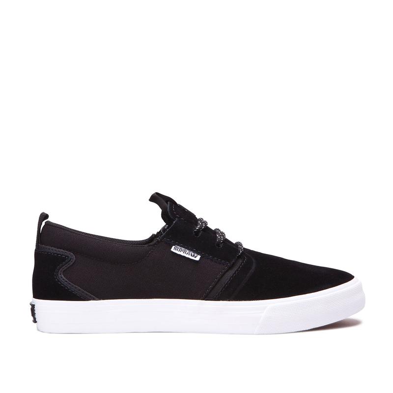 Buty Supra FLOW - Buty Skate Męskie - Czarne (RQPG-85134)